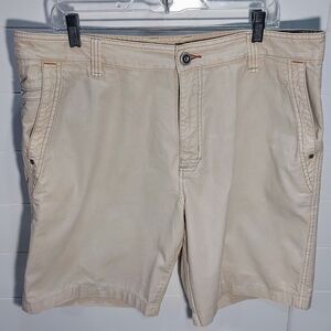 TOMMY BAHAMA Jeans Men's Island Crafted Shorts Size 38 Cotton Tencel Flat Front